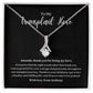 Transplant Hero Personalized Ribbon Pendant Necklace