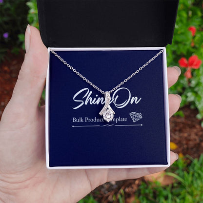 Personalized Ribbon Pendant Necklace