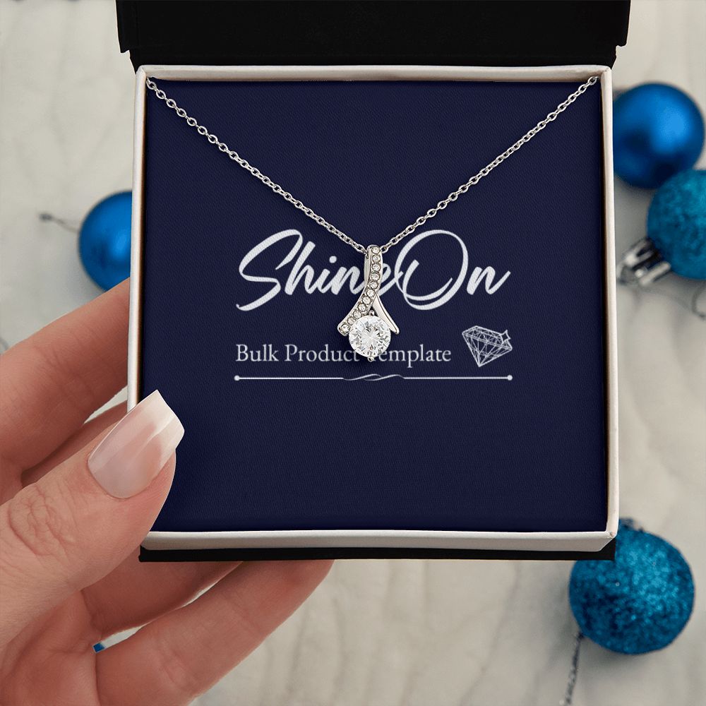 Personalized Ribbon Pendant Necklace