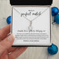 Kidney Donor Perfect Match Personalized Ribbon Pendant Necklace