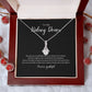 Kidney Donor Ribbon Pendant Necklace