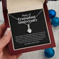 Transplant Anniversary Personalized Ribbon Pendant Necklace