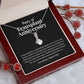 Transplant Anniversary Personalized Ribbon Pendant Necklace
