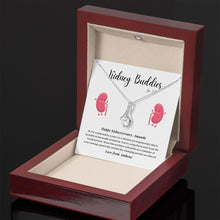Load image into Gallery viewer, Kidney Buddies Transplant Anniversary Personalized Ribbon Pendant Necklace
