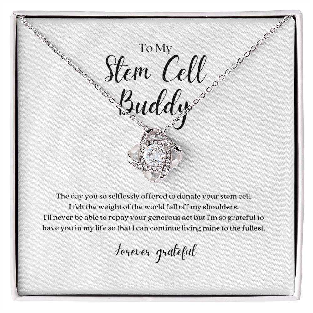Stem Cell Buddy Knot Pendant Necklace