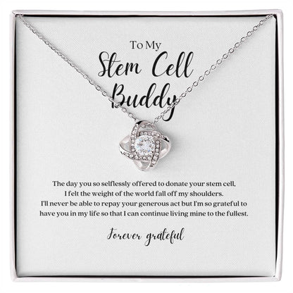 Stem Cell Buddy Knot Pendant Necklace