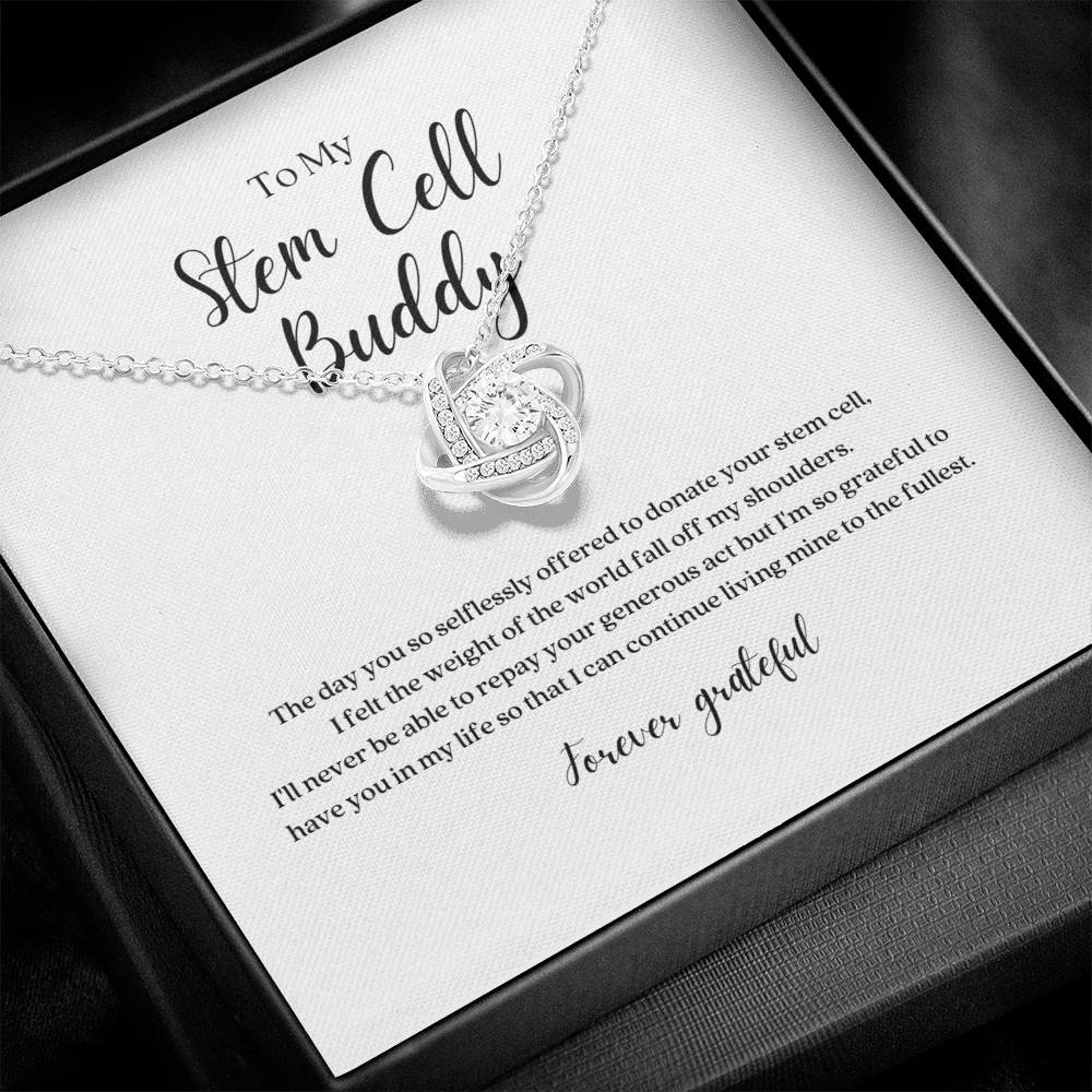 Stem Cell Buddy Knot Pendant Necklace