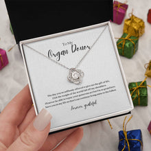 Load image into Gallery viewer, Organ Donor Knot Necklace - Forever Grateful
