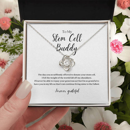 Stem Cell Buddy Knot Pendant Necklace