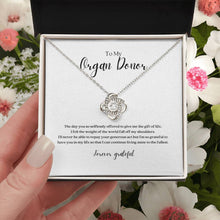 Load image into Gallery viewer, Organ Donor Knot Necklace - Forever Grateful
