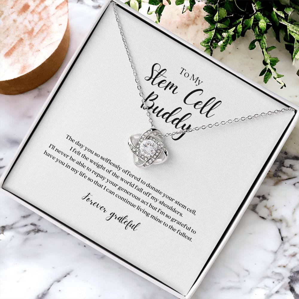 Stem Cell Buddy Knot Pendant Necklace