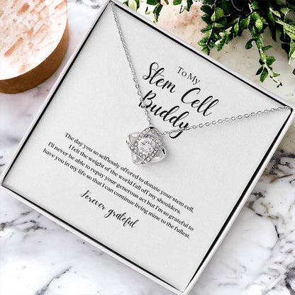 Stem Cell Buddy Knot Pendant Necklace
