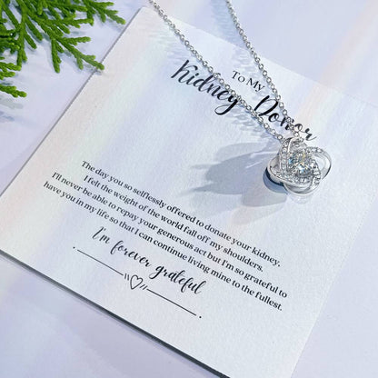 Kidney Donor Gratitude Knot Necklace