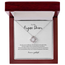 Load image into Gallery viewer, Organ Donor Knot Necklace - Forever Grateful
