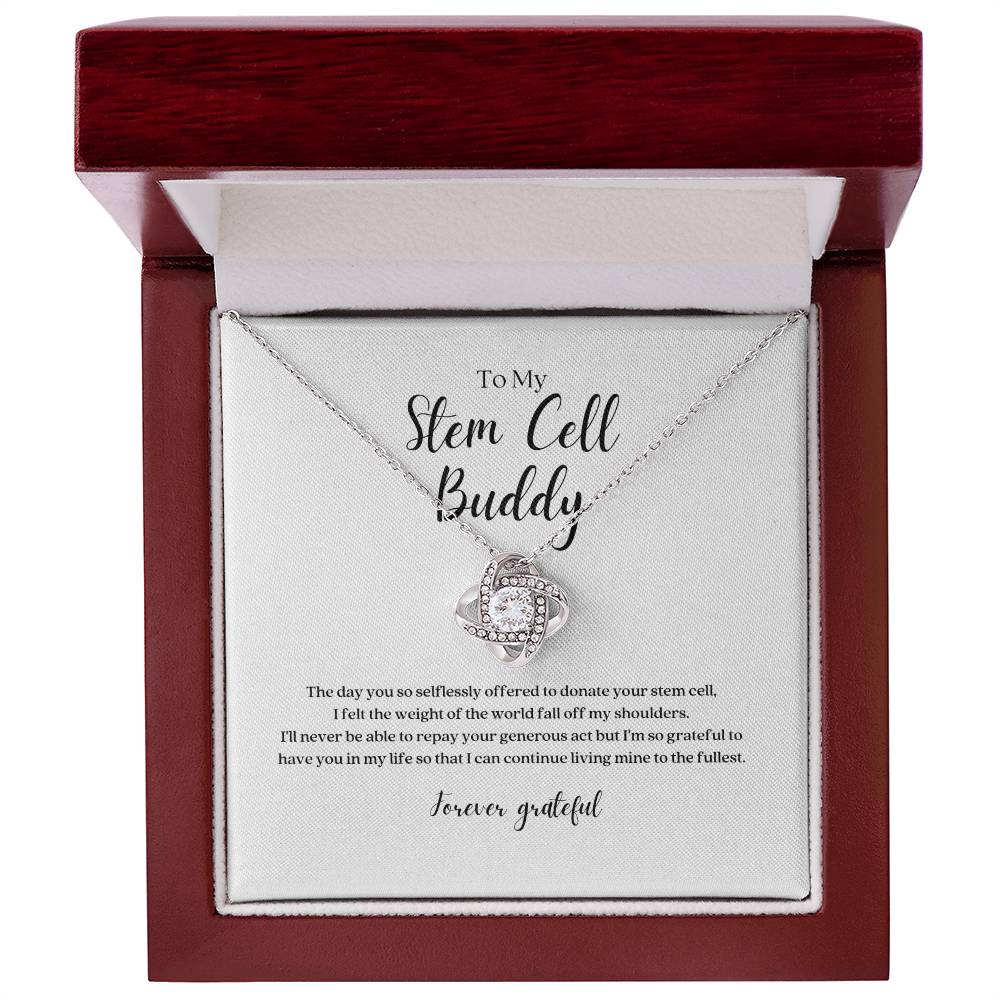 Stem Cell Buddy Knot Pendant Necklace