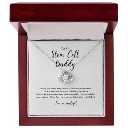 Stem Cell Buddy Knot Pendant Necklace