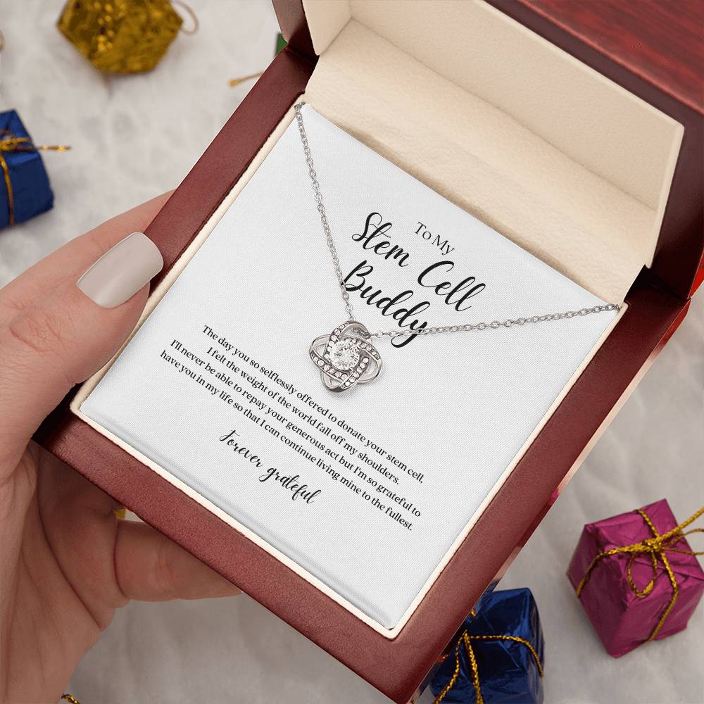 Stem Cell Buddy Knot Pendant Necklace