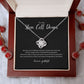 Stem Cell Donor Knot Necklace Black
