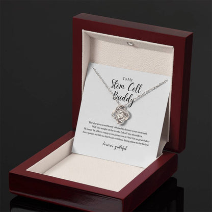Stem Cell Buddy Knot Pendant Necklace