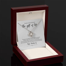 Load image into Gallery viewer, Kidney Donor Happy Thanksgiving Knot Necklace
