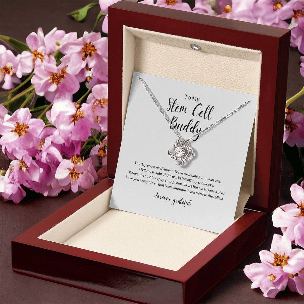 Stem Cell Buddy Knot Pendant Necklace