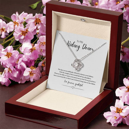Kidney Donor Gratitude Knot Necklace