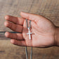 Kidney Donor Gratitude Cross Cuban Link Necklace with Personalized Message Card