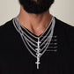 Kidney Donor Gratitude Cross Cuban Link Necklace with Personalized Message Card
