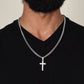 Kidney Donor Gratitude Cross Cuban Link Necklace with Personalized Message Card