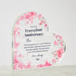 Transplant Anniversary Custom Heart Shaped Acrylic Plaque