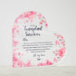 Transplant Survivor Custom Heart Shaped Acrylic Plaque