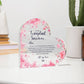 Transplant Survivor Custom Heart Shaped Acrylic Plaque