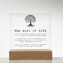 Load image into Gallery viewer, The Gift of Life — Organ Donor Acrylic Plaque
