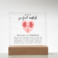 Kidney Donor Perfect Match Acrylic Plaque