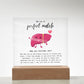 Liver Donor Perfect Match Acrylic Plaque