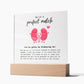 Kidney Transplant Perfect Match Acrylic Plaque