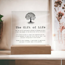 Load image into Gallery viewer, The Gift of Life — Organ Donor Acrylic Plaque
