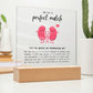 Kidney Transplant Perfect Match Acrylic Plaque