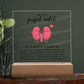 Kidney Transplant Perfect Match Acrylic Plaque