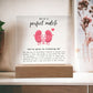 Kidney Transplant Perfect Match Acrylic Plaque