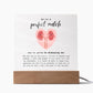 Kidney Donor Perfect Match Acrylic Plaque