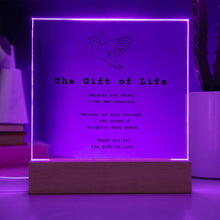 Load image into Gallery viewer, Gift of Life Poem Acrylic Plaque
