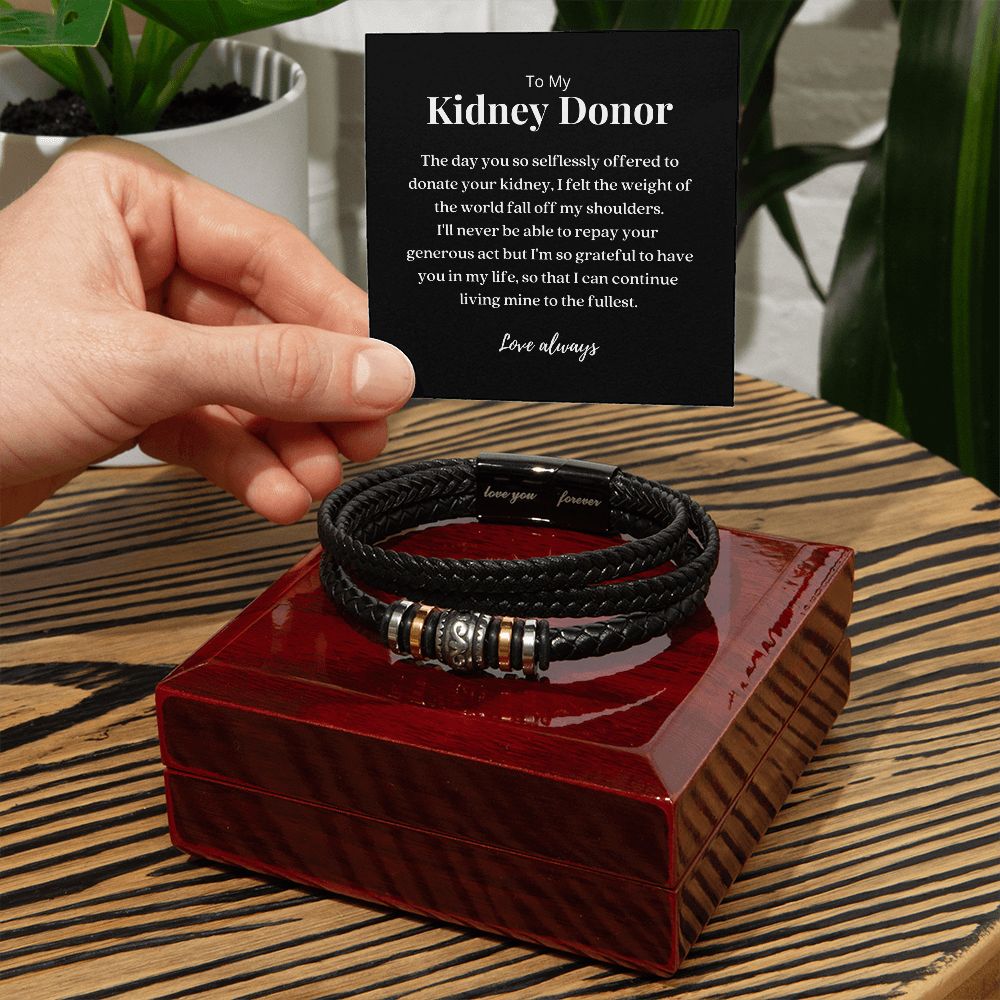 Kidney Donor Gratitude Bracelet