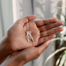 Load image into Gallery viewer, Kidney Buddies Personalized Vertical Name Necklace
