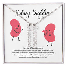 Load image into Gallery viewer, Kidney Buddies Personalized Vertical Name Necklace
