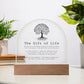 The Gift of Life Transplant Anniversary Acrylic Plaque
