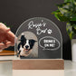 Custom Dog Acrylic Arch Open Bar Sign