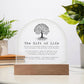 The Gift of Life Transplant Anniversary Acrylic Plaque