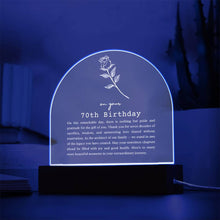 Load image into Gallery viewer, 70th Birthday Acrylic Arch

