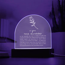 Load image into Gallery viewer, 70th Birthday Acrylic Arch
